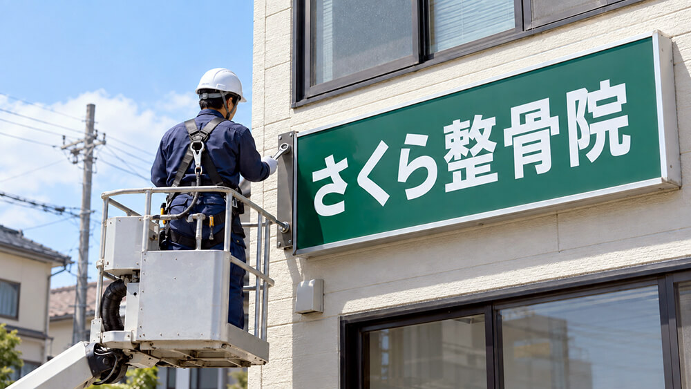 看板施工画像